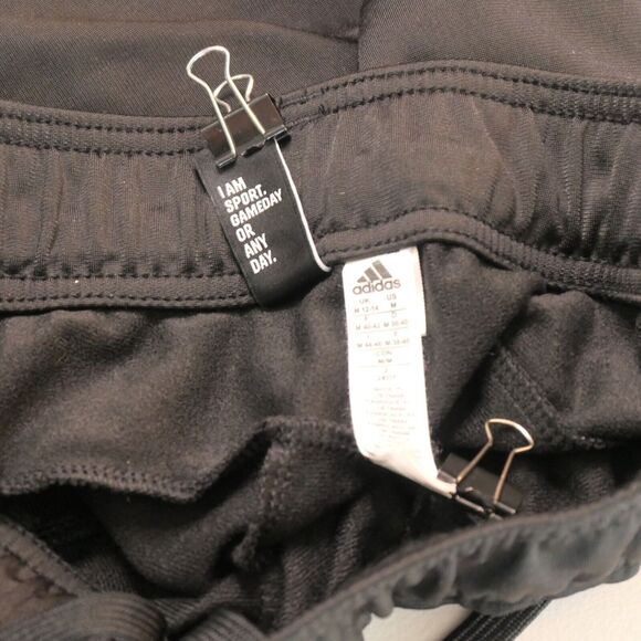 Adidas Fleece Lined Jogger Womens M Black Sweatpants Athleisure Athletic - Picture 5 of 6